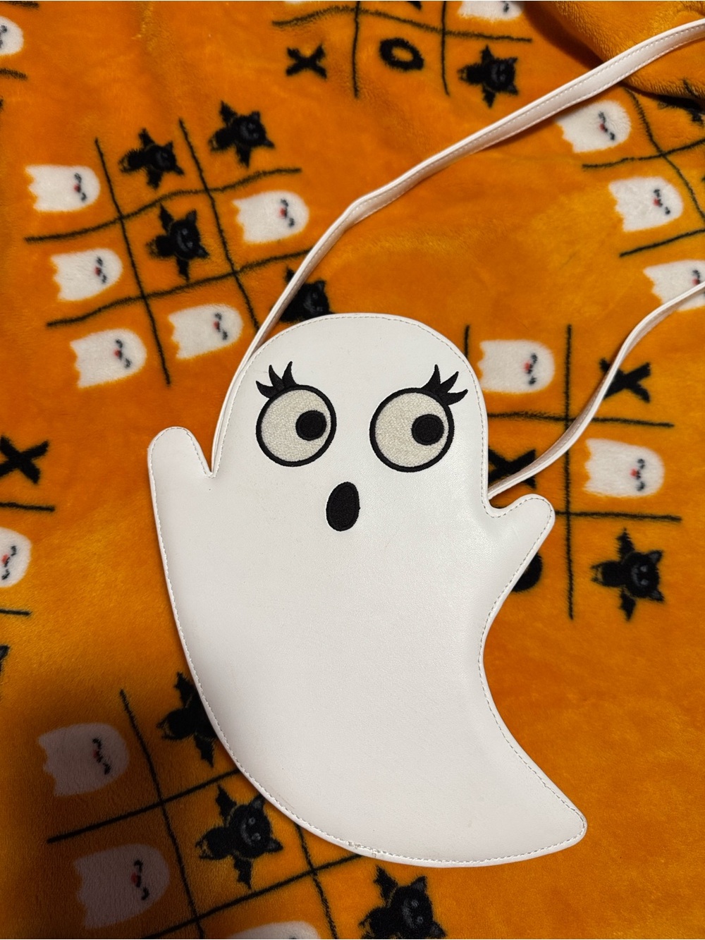 White Ghost Crossbody Bag - Cute Halloween Purse